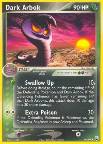 Dark Arbok EX Team Rocket Returns Pokemon Card