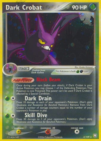 Dark Crobat EX Team Rocket Returns Pokemon Card