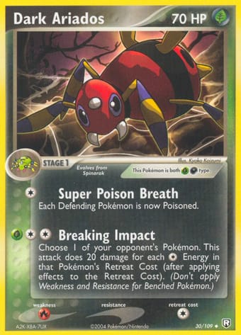 Dark Ariados EX Team Rocket Returns Pokemon Card