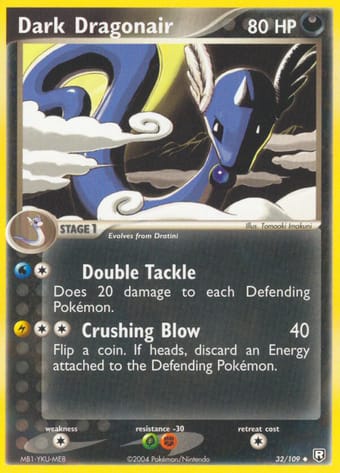 Dark Dragonair EX Team Rocket Returns Pokemon Card