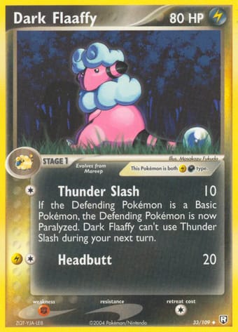 Dark Flaaffy EX Team Rocket Returns Pokemon Card