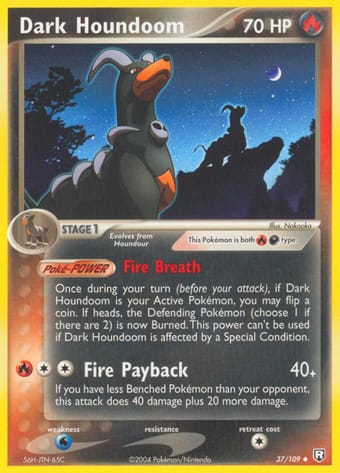 Dark Houndoom EX Team Rocket Returns Pokemon Card