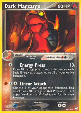 Dark Magcargo EX Team Rocket Returns Pokemon Card