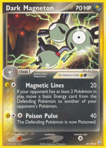 Dark Magneton EX Team Rocket Returns Pokemon Card