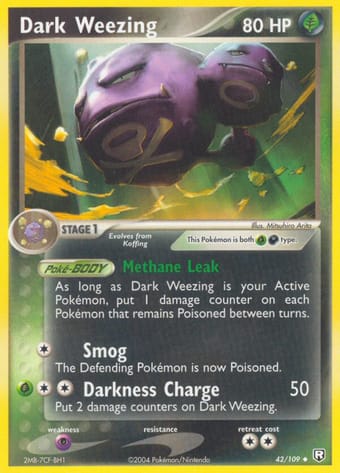 Dark Weezing EX Team Rocket Returns Pokemon Card