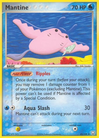 Mantine EX Team Rocket Returns Pokemon Card