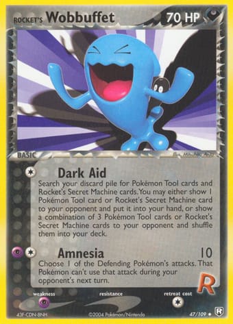 Rocket's Wobbuffet EX Team Rocket Returns Pokemon Card