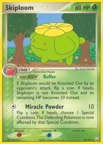 Skiploom EX Team Rocket Returns Pokemon Card
