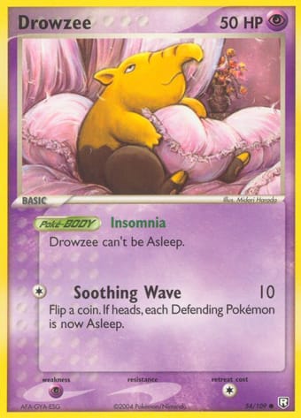 Drowzee EX Team Rocket Returns Pokemon Card