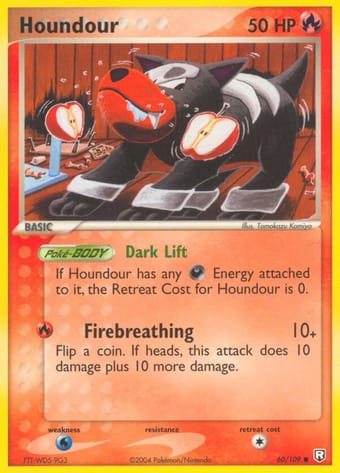 Houndour EX Team Rocket Returns Pokemon Card