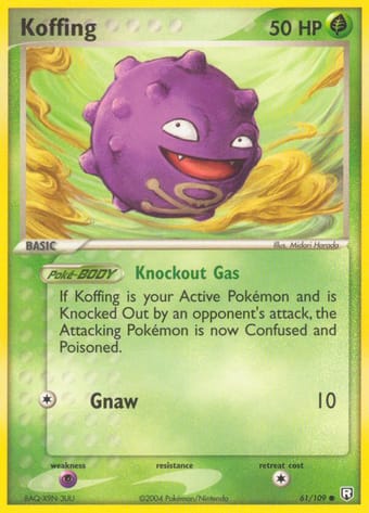 Koffing EX Team Rocket Returns Pokemon Card
