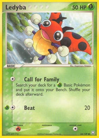 Ledyba EX Team Rocket Returns Pokemon Card