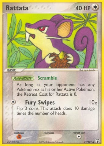 Rattata EX Team Rocket Returns Pokemon Card