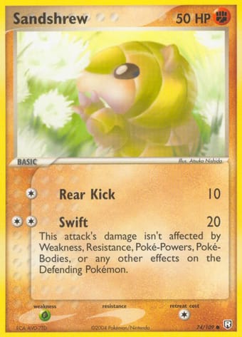 Sandshrew EX Team Rocket Returns Pokemon Card