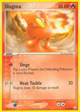 Slugma EX Team Rocket Returns Pokemon Card