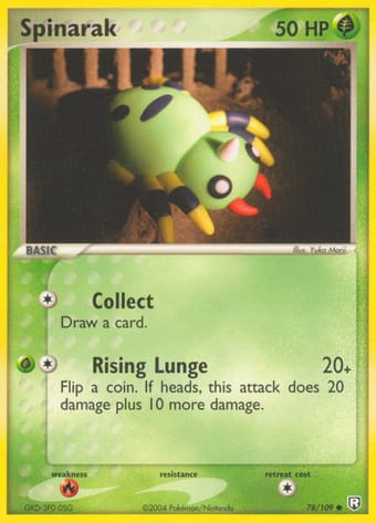 Spinarak EX Team Rocket Returns Pokemon Card