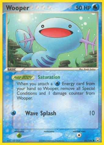 Wooper EX Team Rocket Returns Pokemon Card