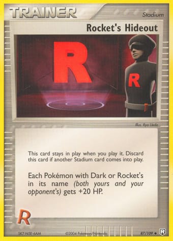 Rocket's Hideout EX Team Rocket Returns Pokemon Card