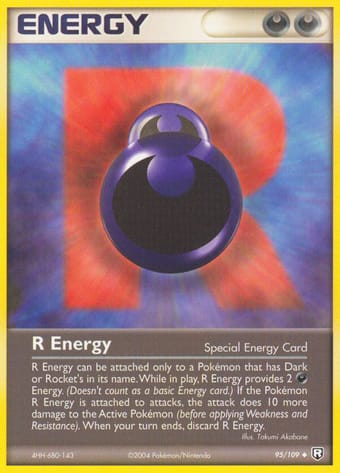 R Energy EX Team Rocket Returns Pokemon Card