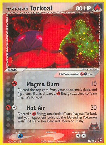Team Magma's Torkoal EX Team Magma vs Team Aqua Pokemon Card