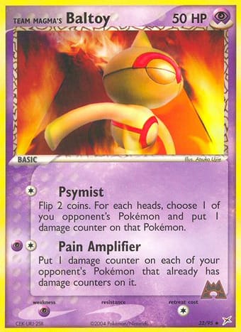 Team Magma's Baltoy EX Team Magma vs Team Aqua Pokemon Card