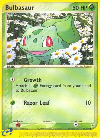 Bulbasaur EX Team Magma vs Team Aqua Pokemon Card