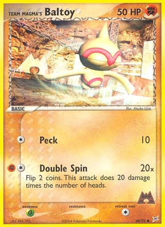 Team Magma's Baltoy EX Team Magma vs Team Aqua Pokemon Card