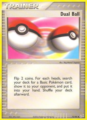 Dual Ball EX Team Magma vs Team Aqua Pokemon Card