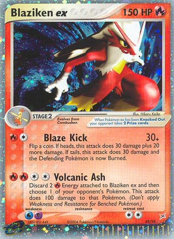 Blaziken ex EX Team Magma vs Team Aqua Pokemon Card
