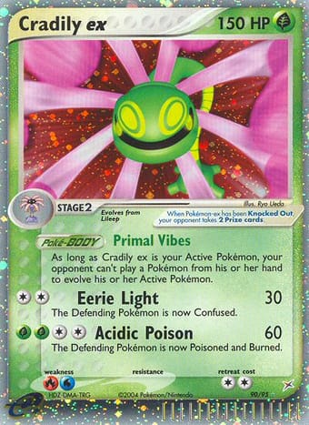 Cradily ex EX Team Magma vs Team Aqua Pokemon Card