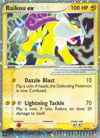 Raikou ex EX Team Magma vs Team Aqua Pokemon Card