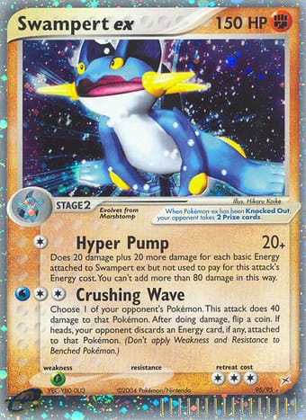 Swampert ex EX Team Magma vs Team Aqua Pokemon Card