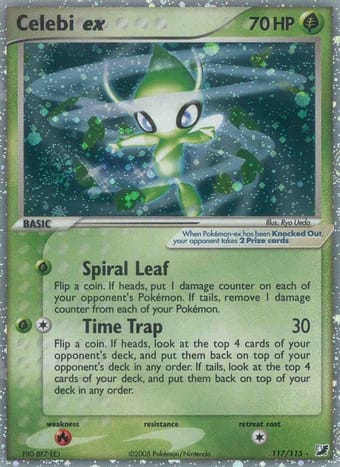 Celebi ex EX Unseen Forces Pokemon Card