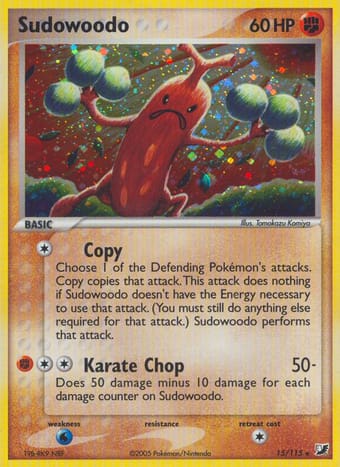 Sudowoodo EX Unseen Forces Pokemon Card