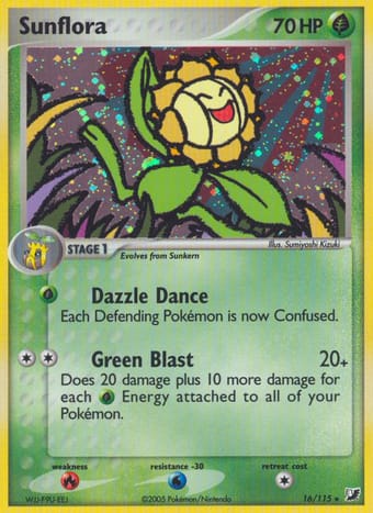 Sunflora EX Unseen Forces Pokemon Card