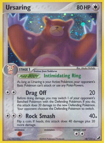 Ursaring EX Unseen Forces Pokemon Card