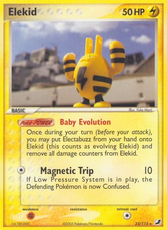 Elekid EX Unseen Forces Pokemon Card