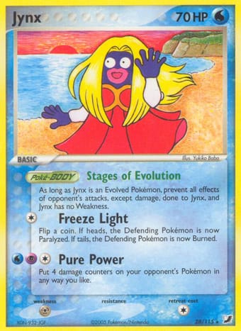 Jynx EX Unseen Forces Pokemon Card
