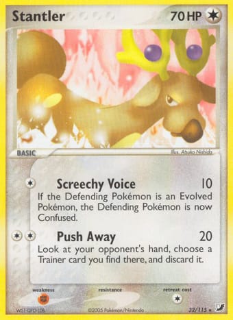 Stantler EX Unseen Forces Pokemon Card