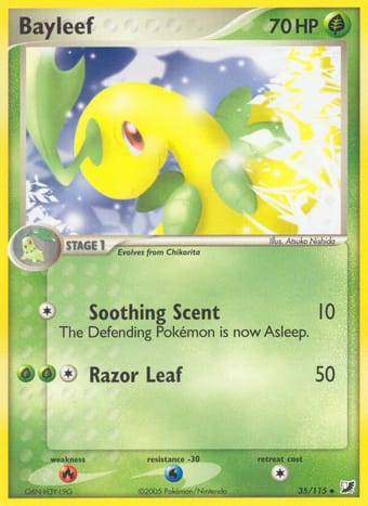 Bayleef EX Unseen Forces Pokemon Card