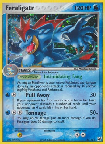 Feraligatr EX Unseen Forces Pokemon Card