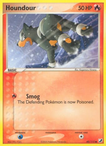 Houndour EX Unseen Forces Pokemon Card