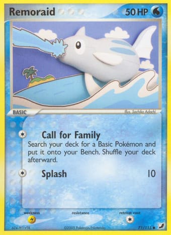Remoraid EX Unseen Forces Pokemon Card