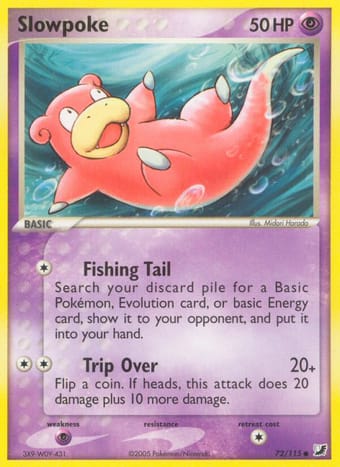 Slowpoke EX Unseen Forces Pokemon Card