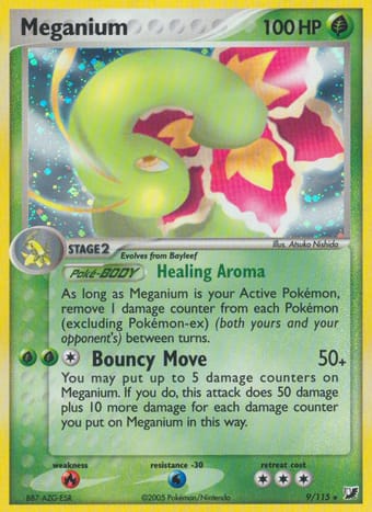 Meganium EX Unseen Forces Pokemon Card
