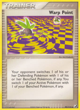 Warp Point EX Unseen Forces Pokemon Card