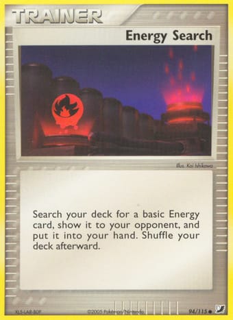 Energy Search EX Unseen Forces Pokemon Card