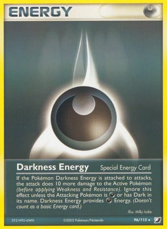 Darkness Energy EX Unseen Forces Pokemon Card