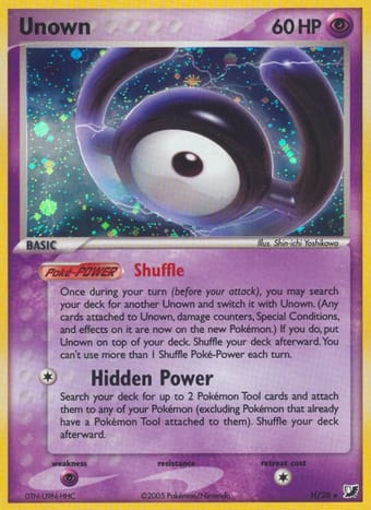 Unown EX Unseen Forces Pokemon Card