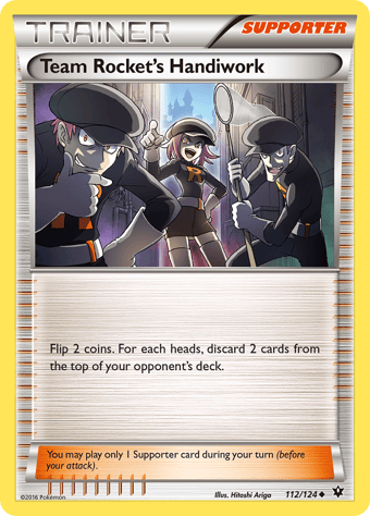 Team Rocket's Handiwork Fates Collide Pokemon Card
